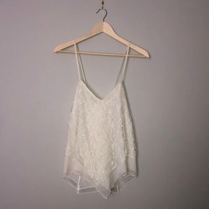 Abercrombie white lace top